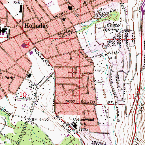 Topographic Map of Andlor, UT