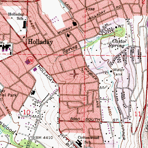 Topographic Map of Bowthorpe, UT