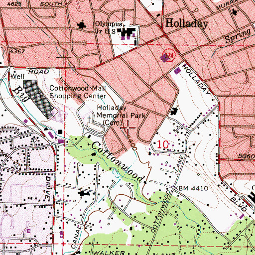 Topographic Map of Fairview Gardens, UT