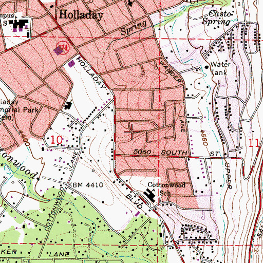 Topographic Map of Flamingo Hills, UT
