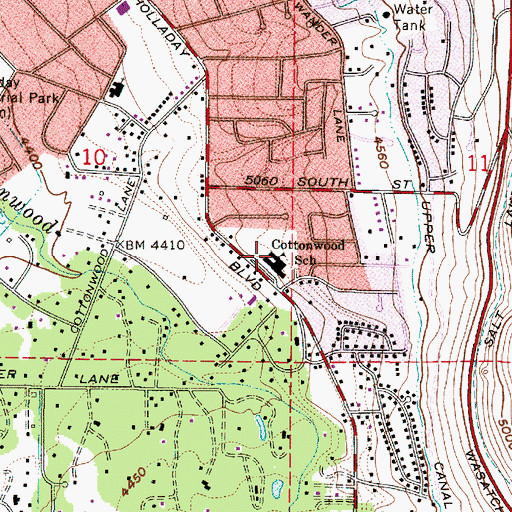 Topographic Map of Normikemark Estates, UT