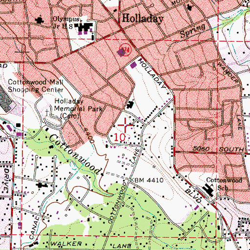 Topographic Map of Viewmont Circle, UT