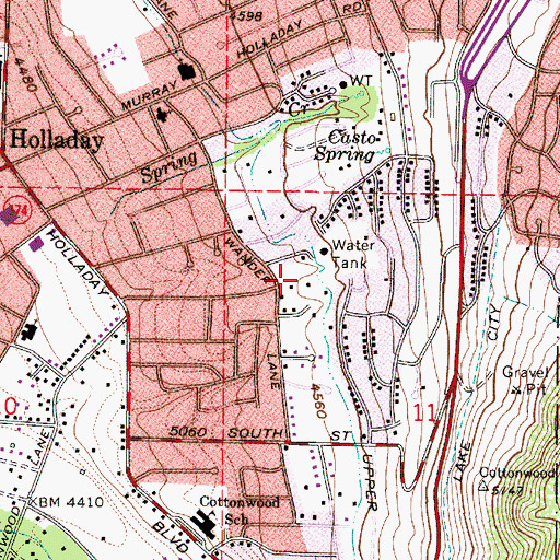 Topographic Map of Blackburn, UT