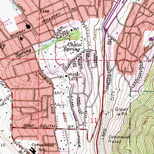 Topographic Map of Bron Breck, UT