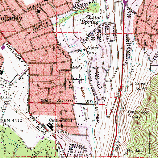 Topographic Map of Floribunda Heights, UT