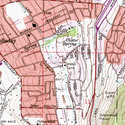 Topographic Map of Shadow Mountain, UT