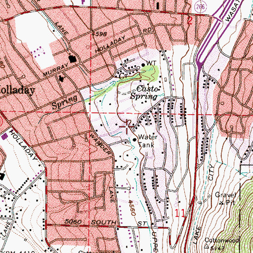 Topographic Map of Sleepy Hollow Two, UT