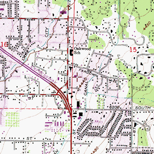 Topographic Map of Fardown Estates, UT