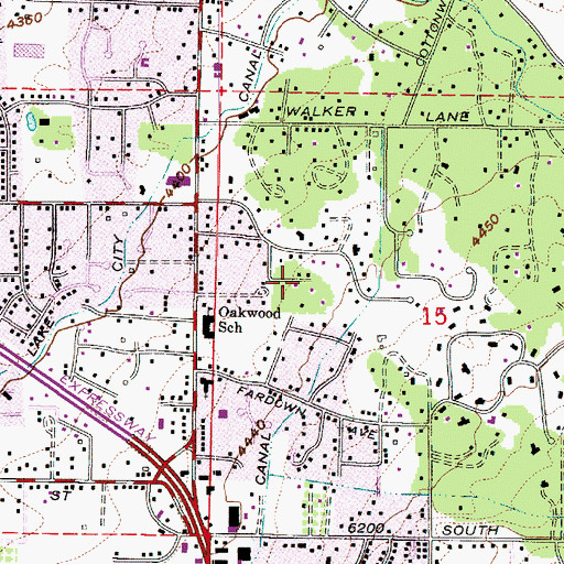 Topographic Map of Wildwood, UT