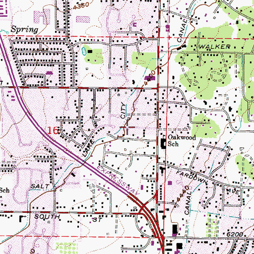 Topographic Map of Brookside Park, UT