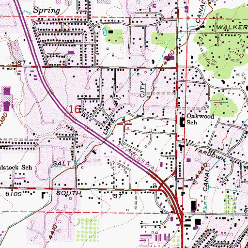 Topographic Map of Charleston Place, UT