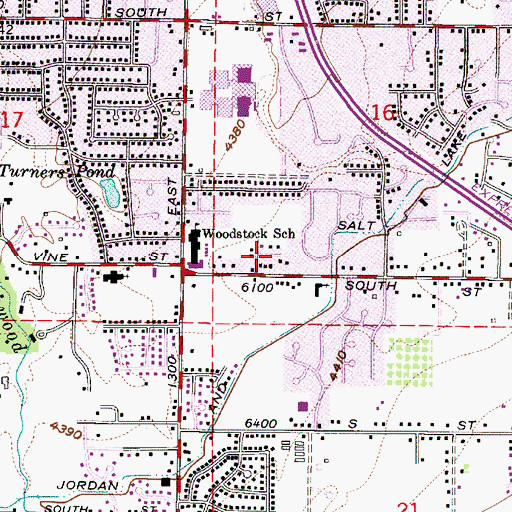 Topographic Map of Cottonwood Park, UT