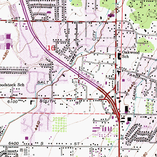 Topographic Map of Del Ann, UT