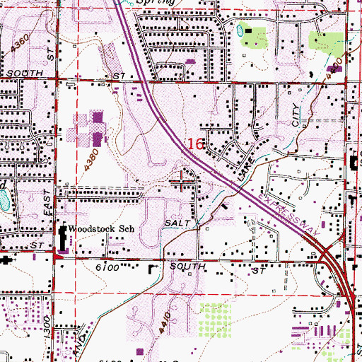 Topographic Map of Fontaine Bleu, UT