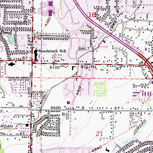 Topographic Map of Jamestown, UT