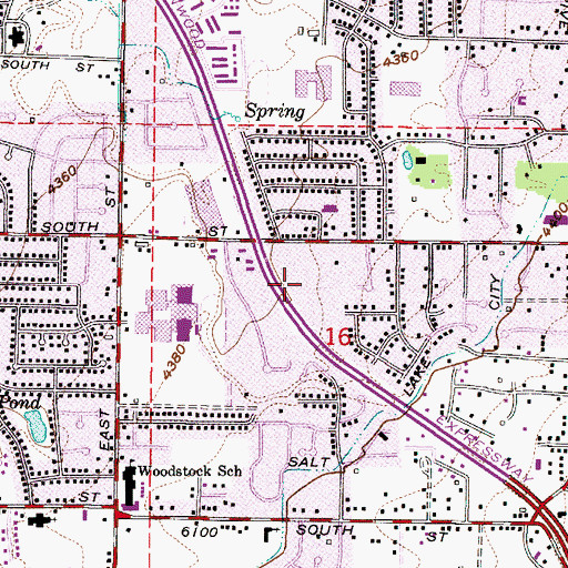 Topographic Map of Park Place, UT
