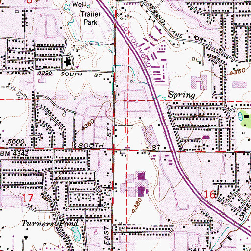 Topographic Map of Tyler, UT