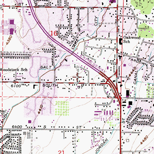 Topographic Map of Warranty, UT
