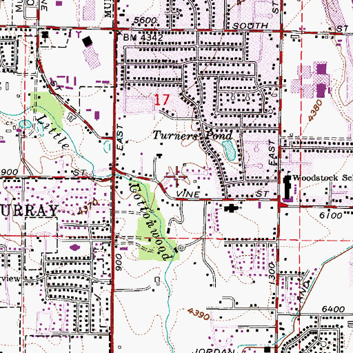 Topographic Map of Belle Meadows, UT