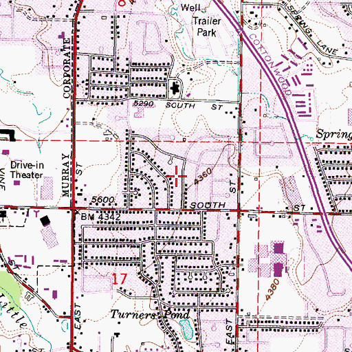 Topographic Map of Chevy Chase, UT