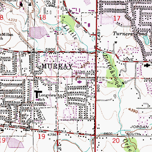 Topographic Map of Holly Heights, UT