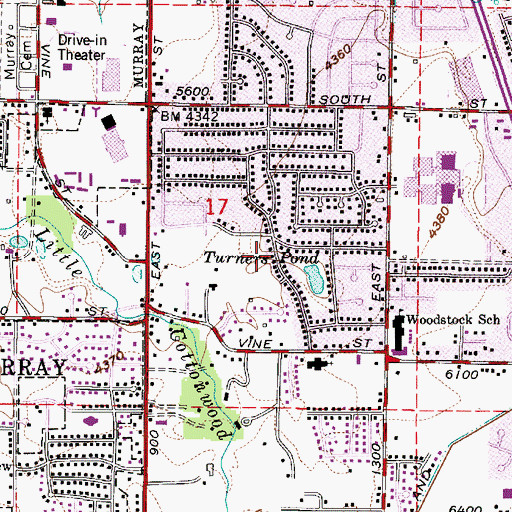 Topographic Map of Hyland Lake, UT