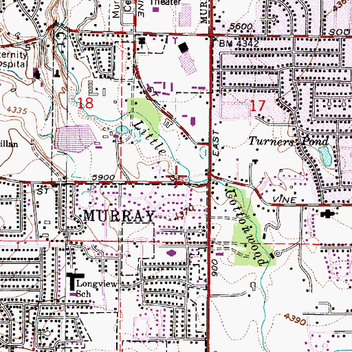 Topographic Map of Johnson, UT