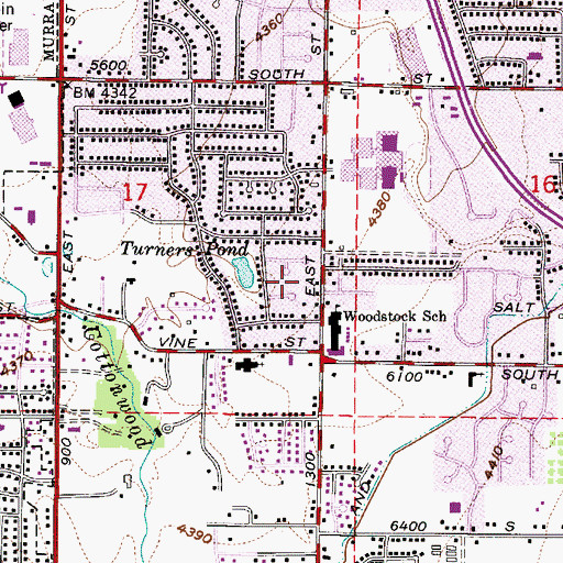Topographic Map of Kimberly Park, UT