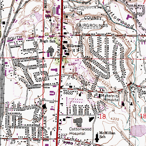 Topographic Map of Brahman Valley, UT