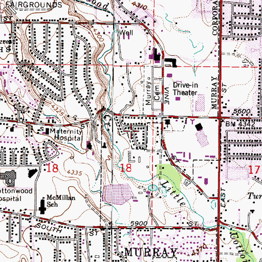 Topographic Map of El Rancho, UT