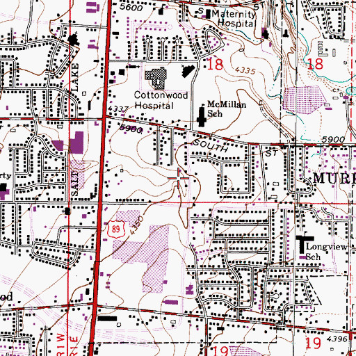 Topographic Map of Fisher Place, UT