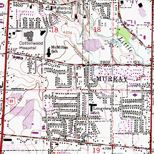 Topographic Map of Mathews, UT