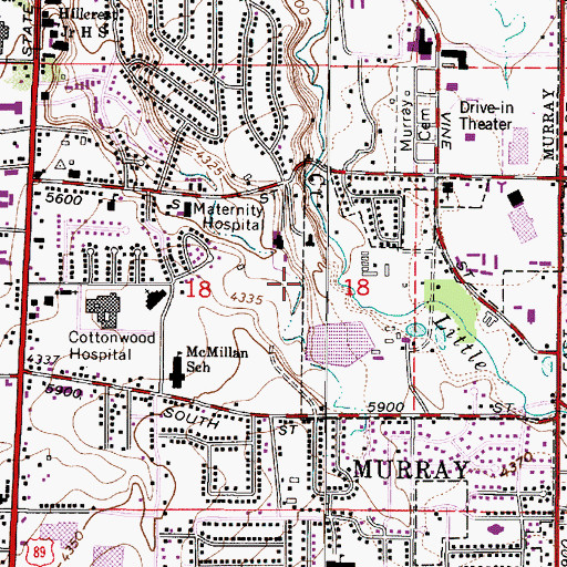 Topographic Map of Ridge Creek, UT