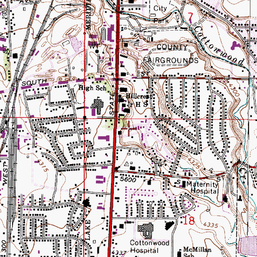 Topographic Map of Dalton, UT