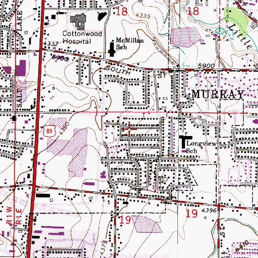 Topographic Map of Fairwood Park, UT
