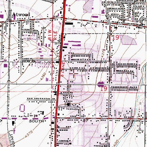 Topographic Map of Twin Peaks, UT