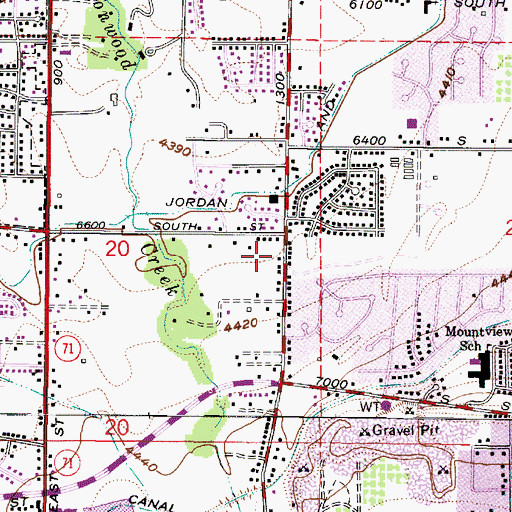 Topographic Map of Akron, UT