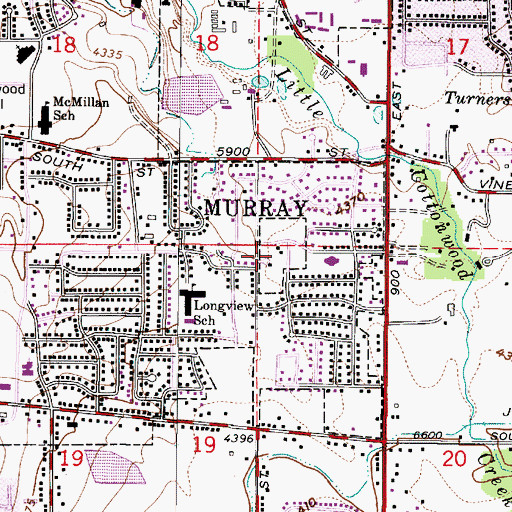 Topographic Map of Bee and Gee, UT