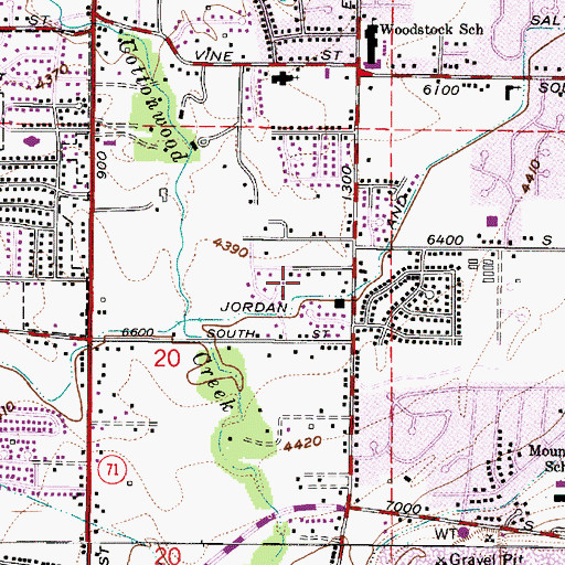 Topographic Map of Brentwood Park, UT