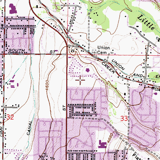 Topographic Map of Valley Ridge, UT