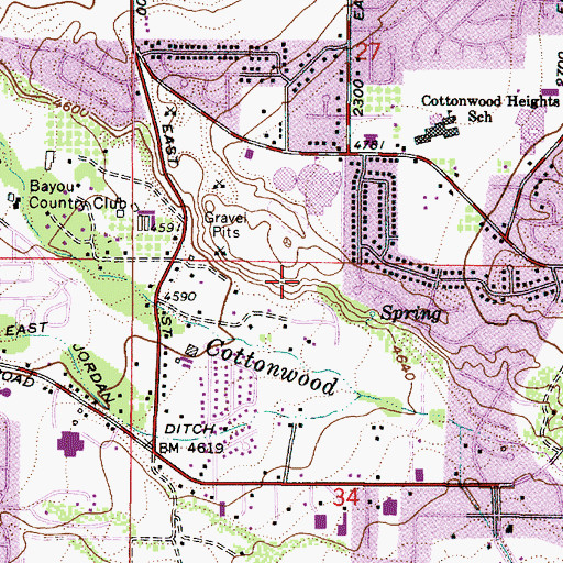 Topographic Map of La Barranca, UT