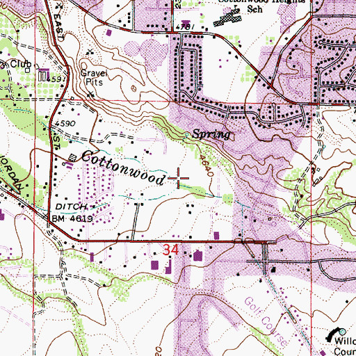 Topographic Map of Royal Lane, UT