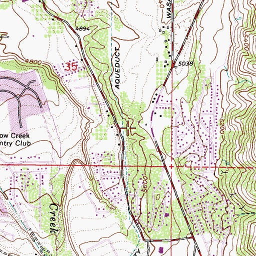 Topographic Map of Daneborg Estates, UT