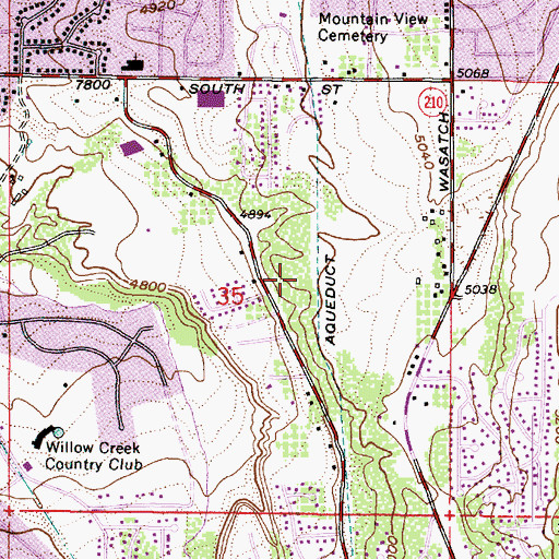 Topographic Map of Danish Hills, UT
