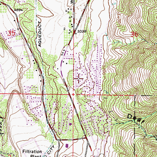 Topographic Map of Esquire Estates, UT