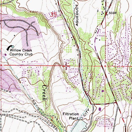 Topographic Map of Scottish Heights, UT