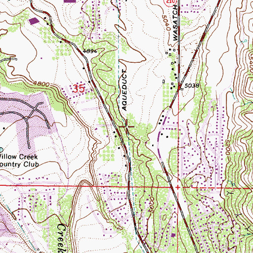 Topographic Map of Tree Farm Estates, UT
