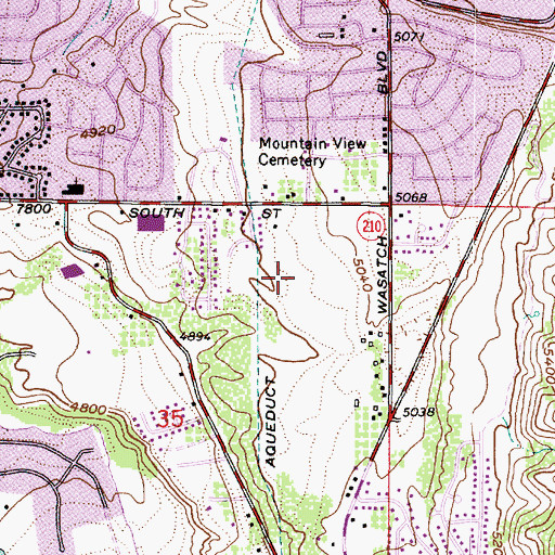 Topographic Map of Willow Creek View, UT