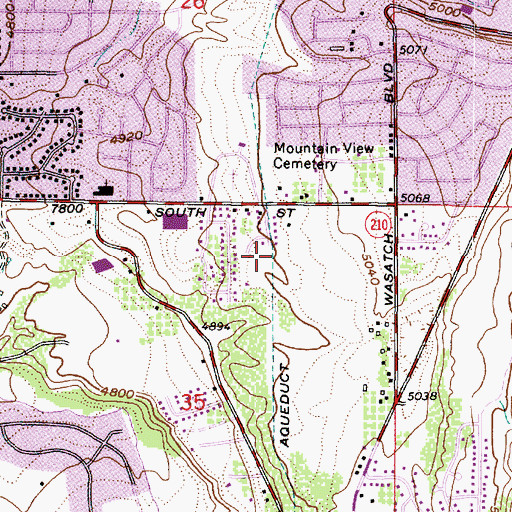 Topographic Map of Willowcrest, UT