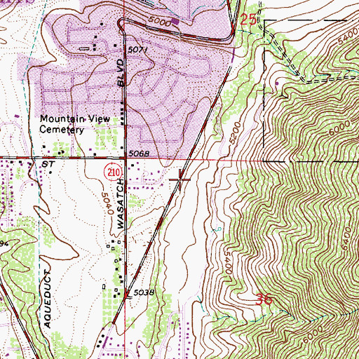 Topographic Map of Honeywood Cove, UT